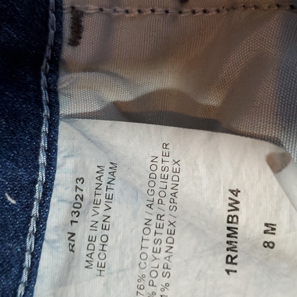 Riders Mid Rise Bermuda Shorts Size 8M Blue Denim - Picture 5 of 8